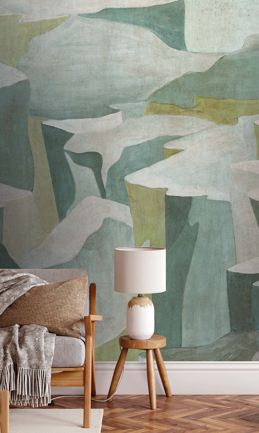 Azur Abstract Coastlines Residential Mural RM9103