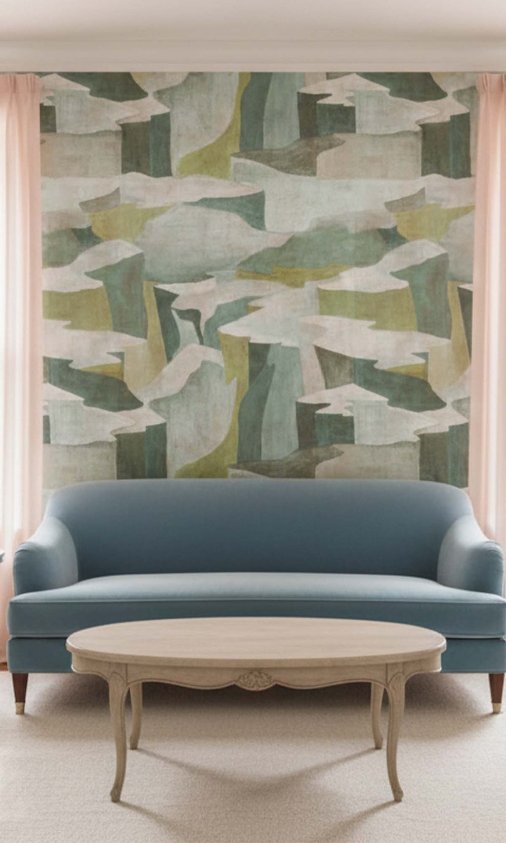Azur Abstract Coastlines Residential Mural RM9103