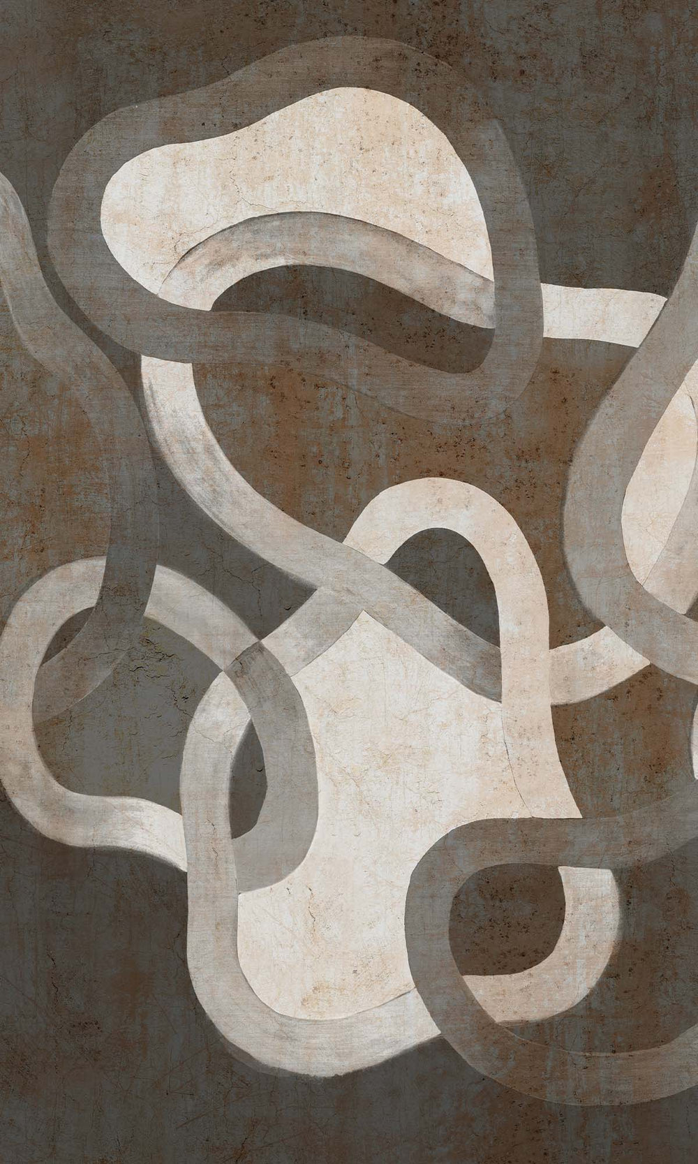 Phantom Mist Geometric Abstract Residential Mural RM9106