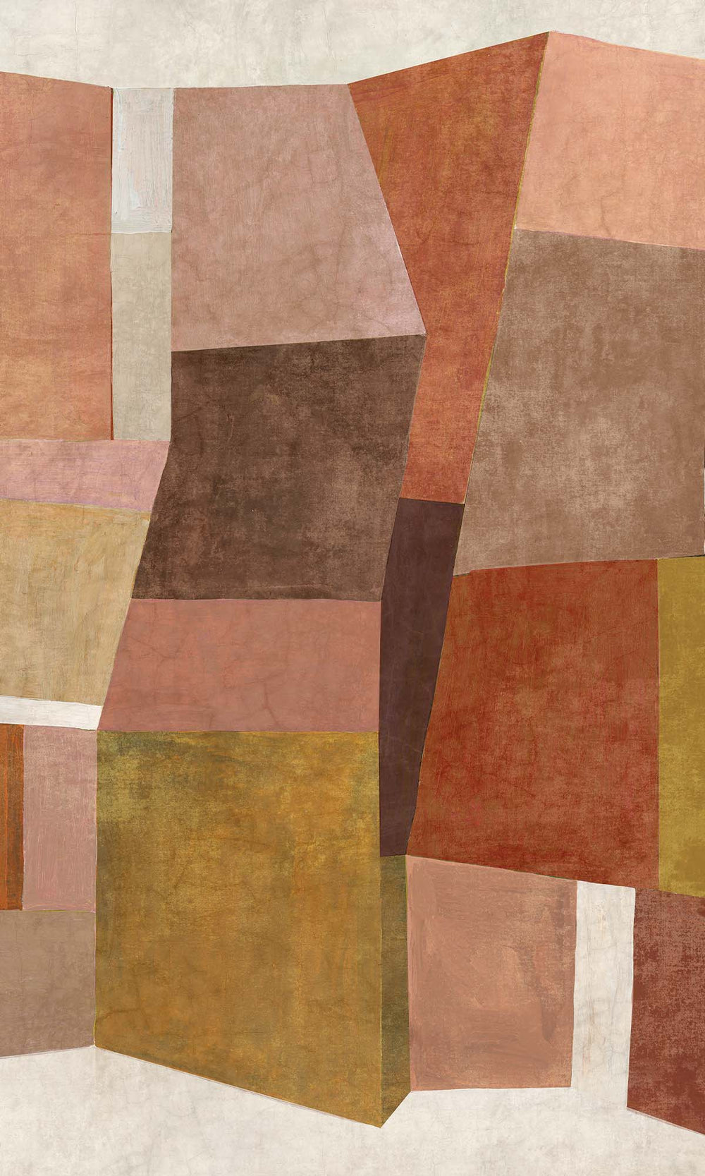 Multi Geometric Collage Residential Mural RM9110