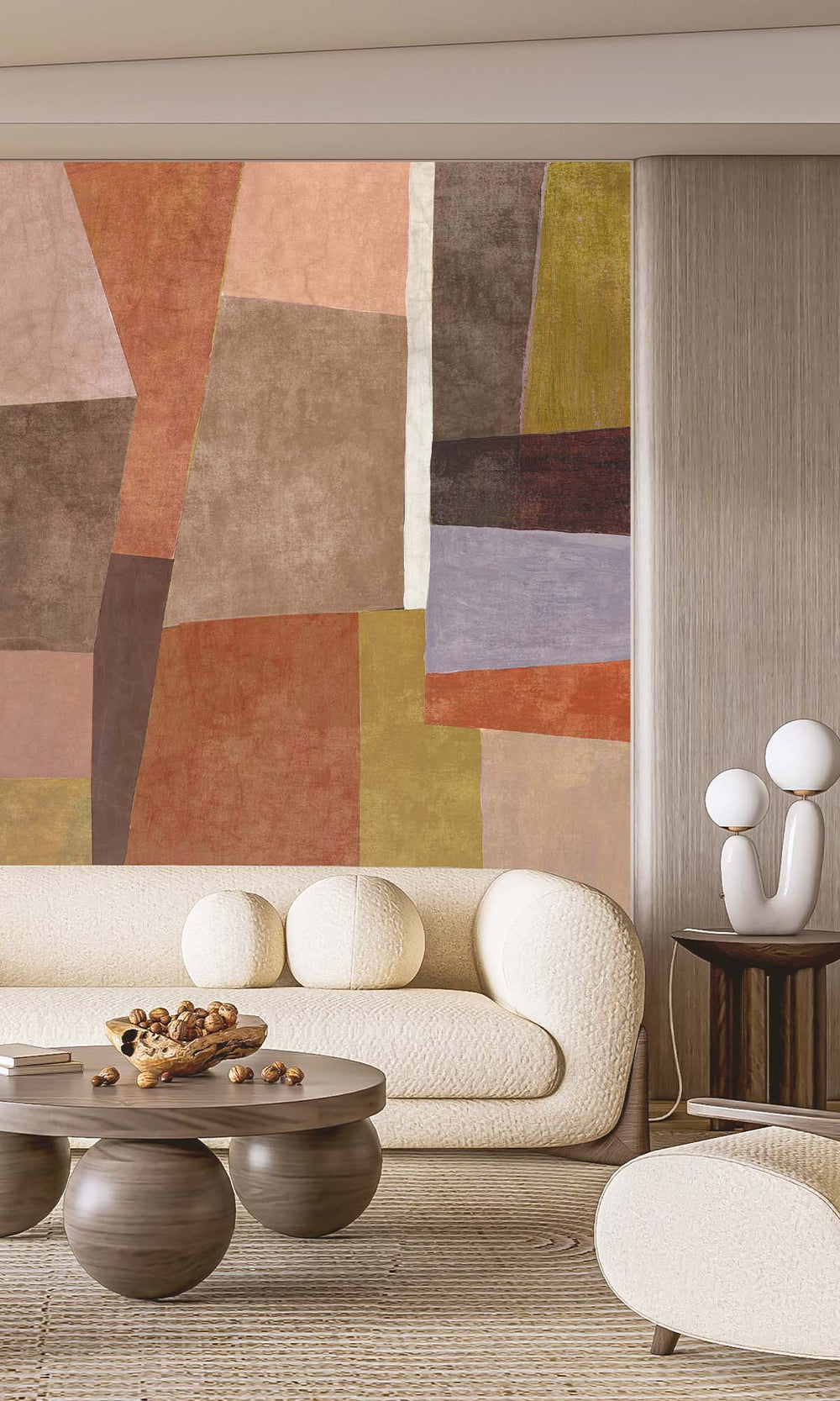 Multi Geometric Collage Residential Mural RM9110