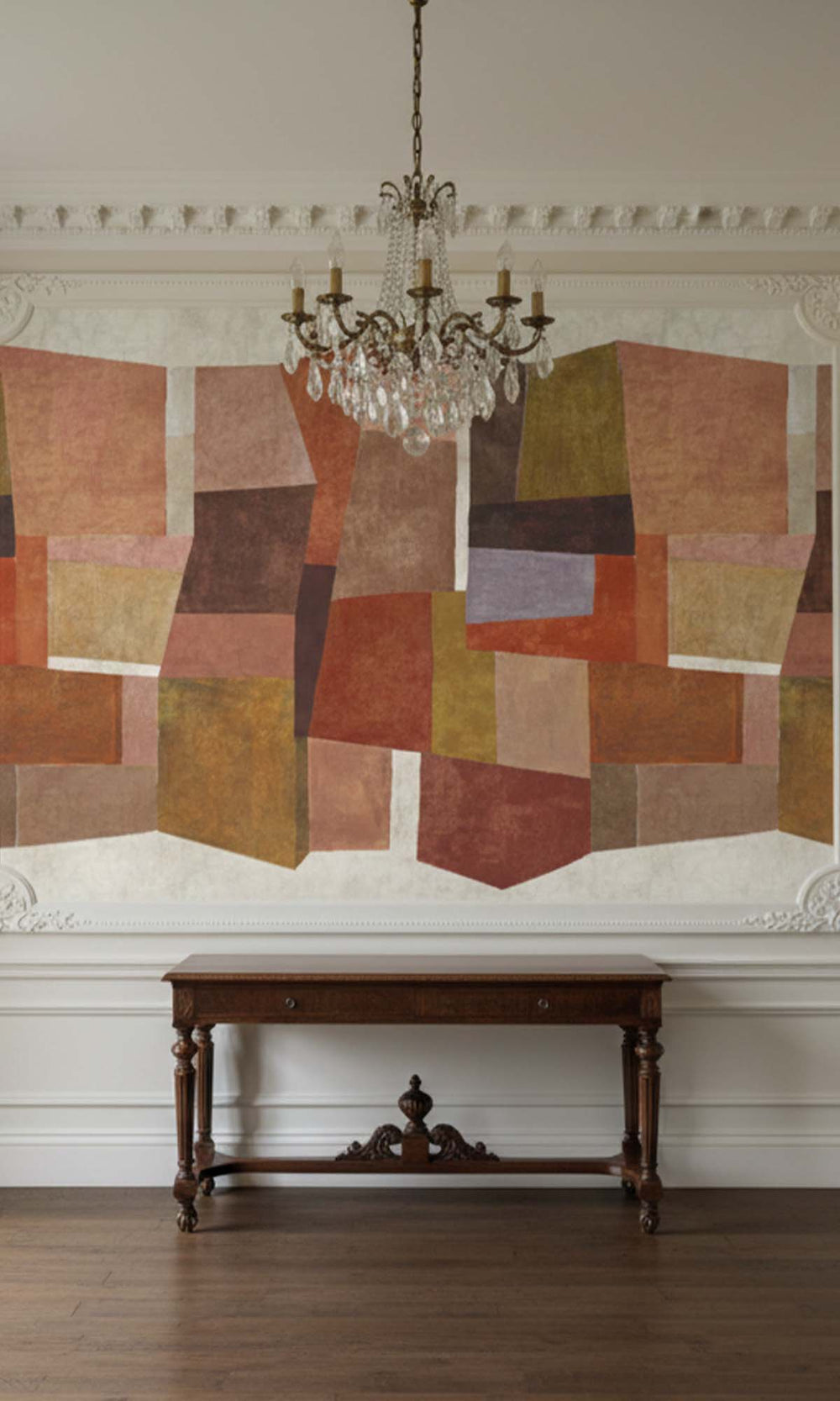 Multi Geometric Collage Residential Mural RM9110