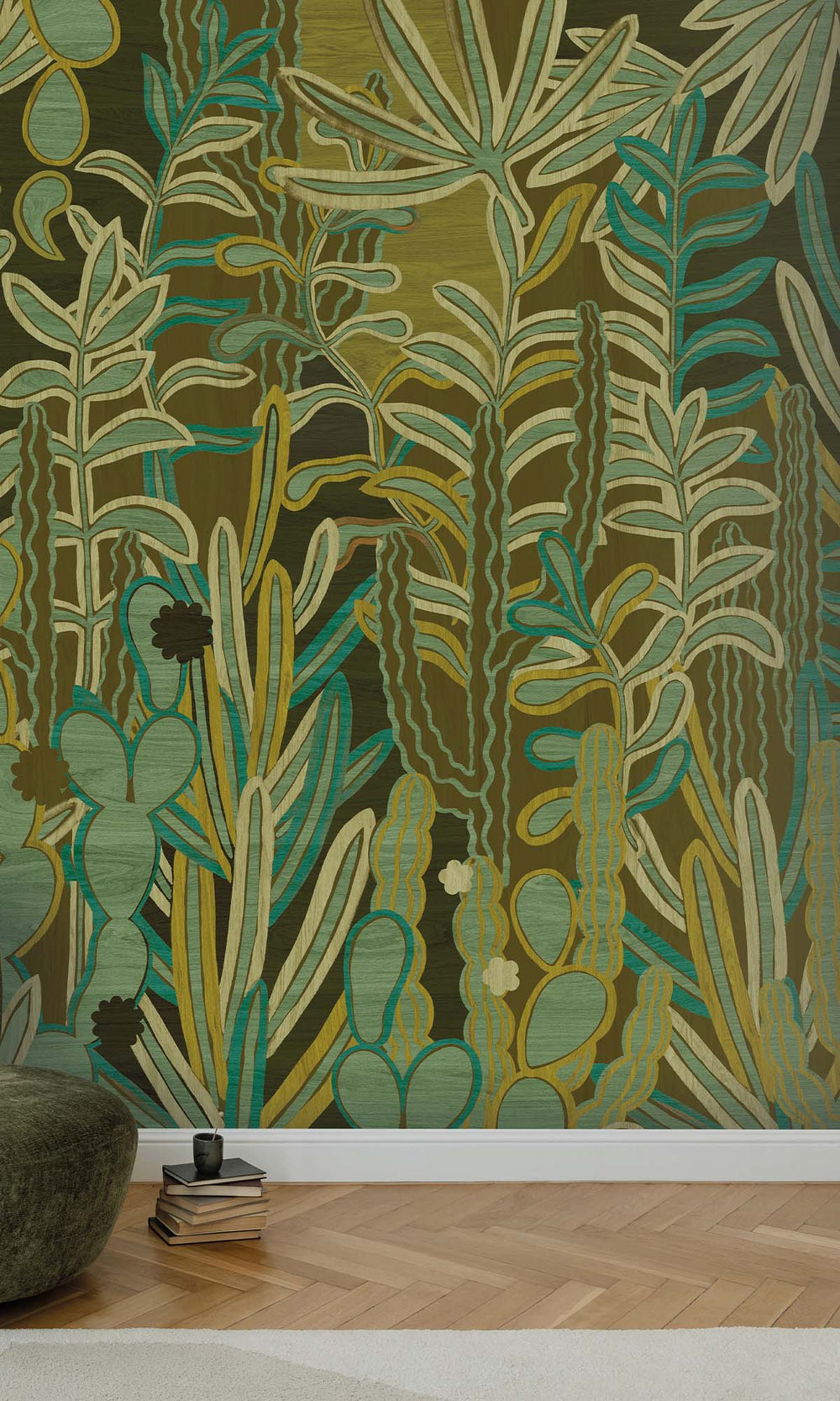 Spring Aquatic Forest Residential Mural RM9116
