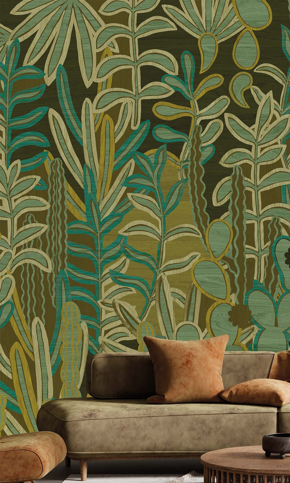 Spring Aquatic Forest Residential Mural RM9116