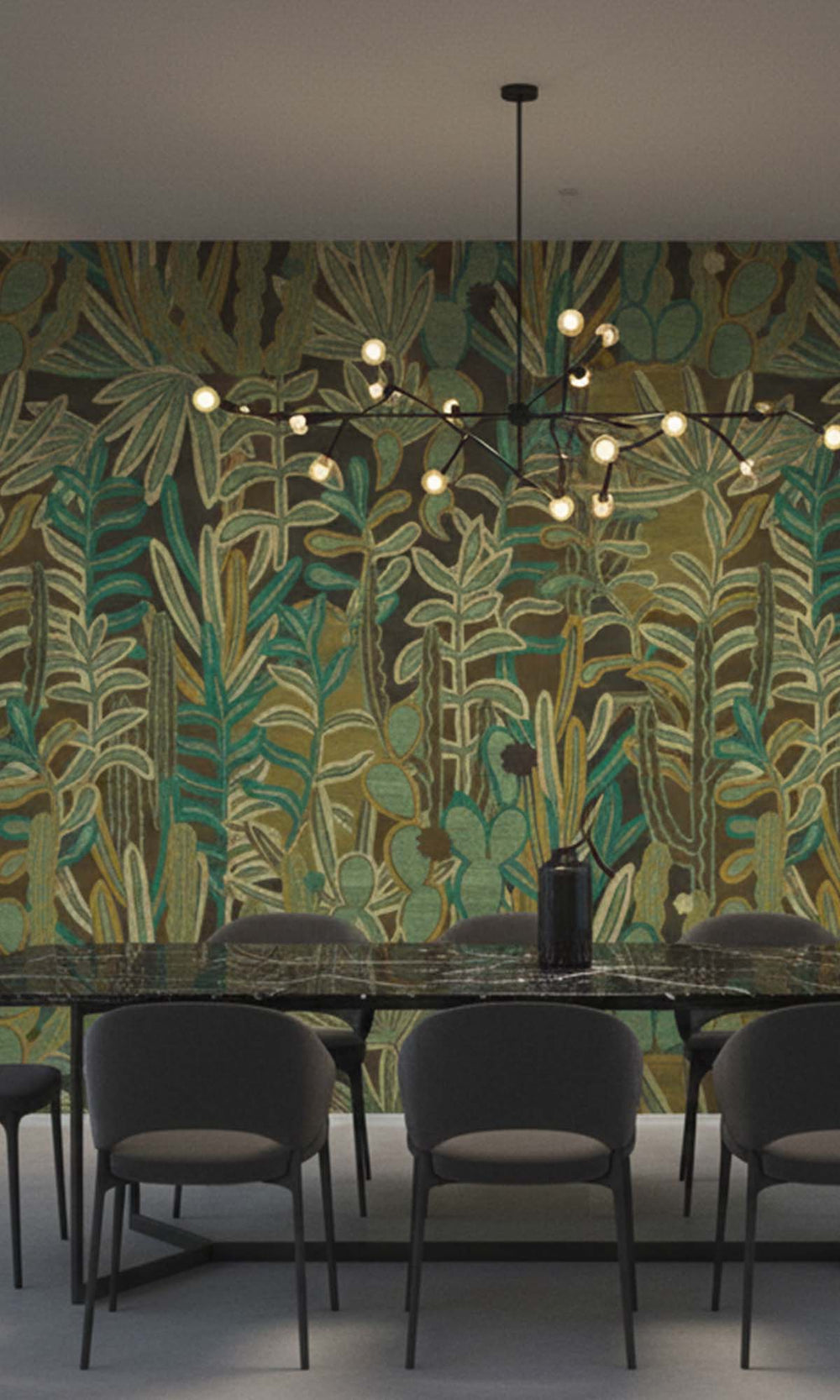 Spring Aquatic Forest Residential Mural RM9116