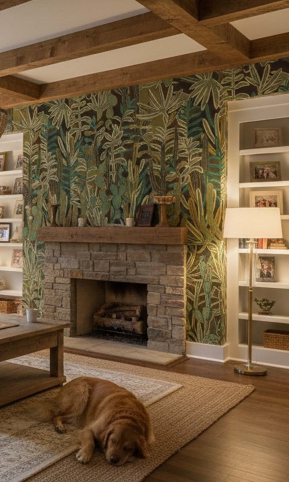 Spring Aquatic Forest Residential Mural RM9116