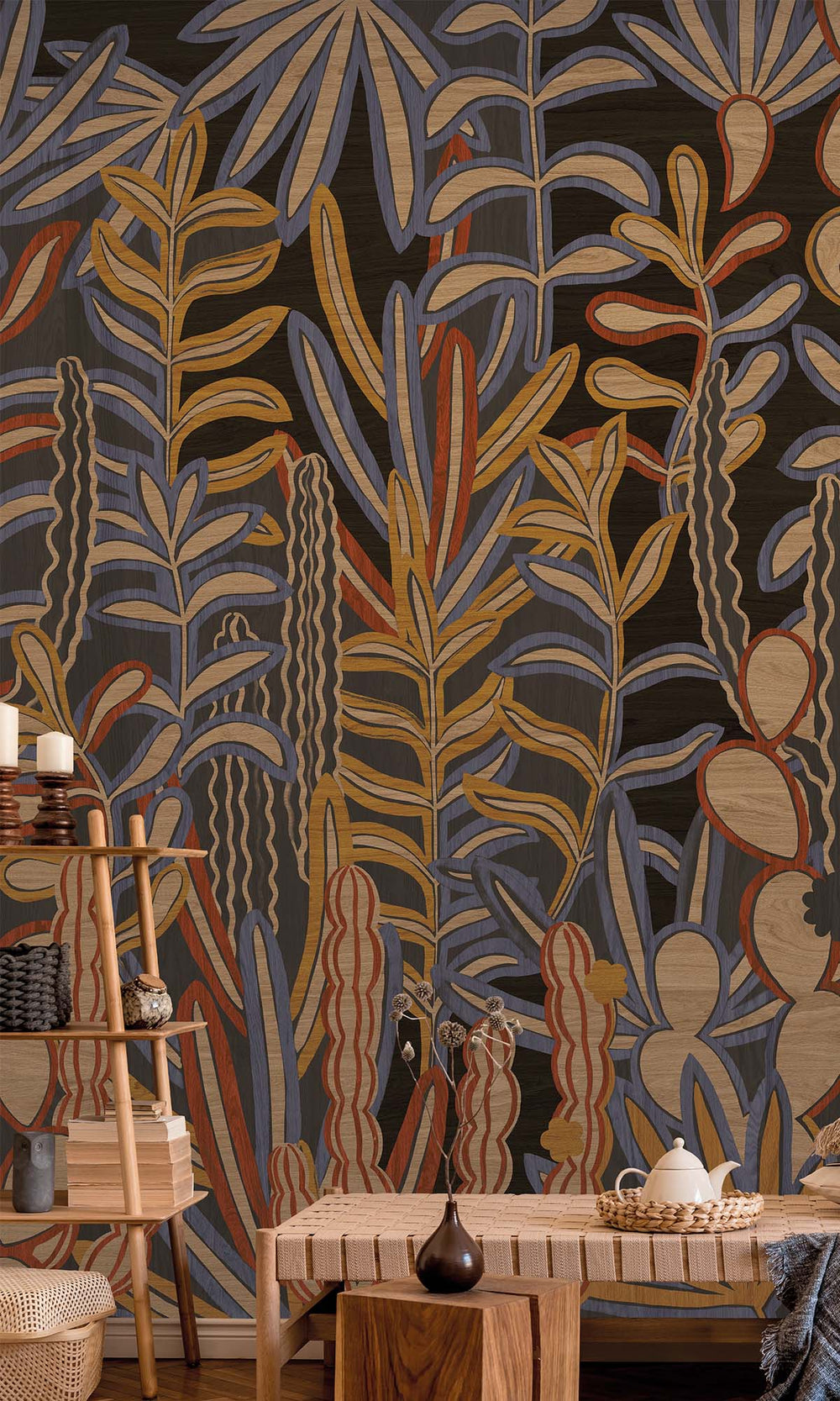 Fall Aquatic Forest Residential Mural RM9117