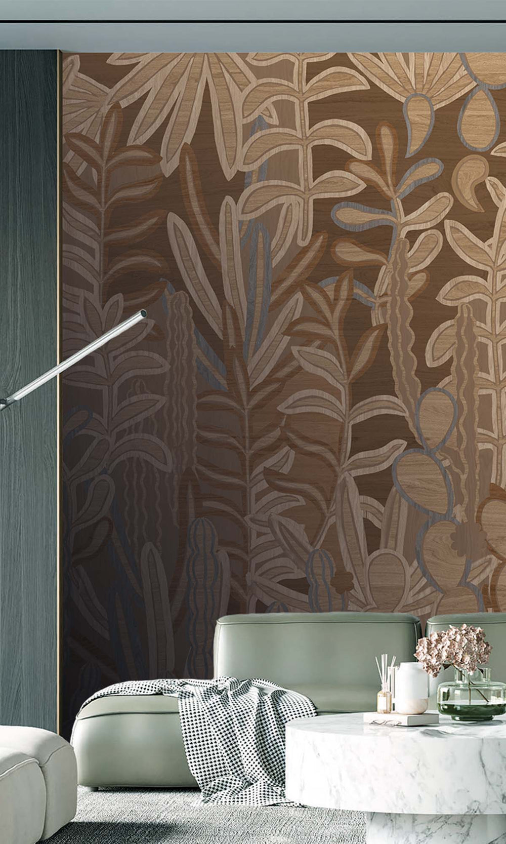 Linnen Aquatic Forest Residential Mural RM9118