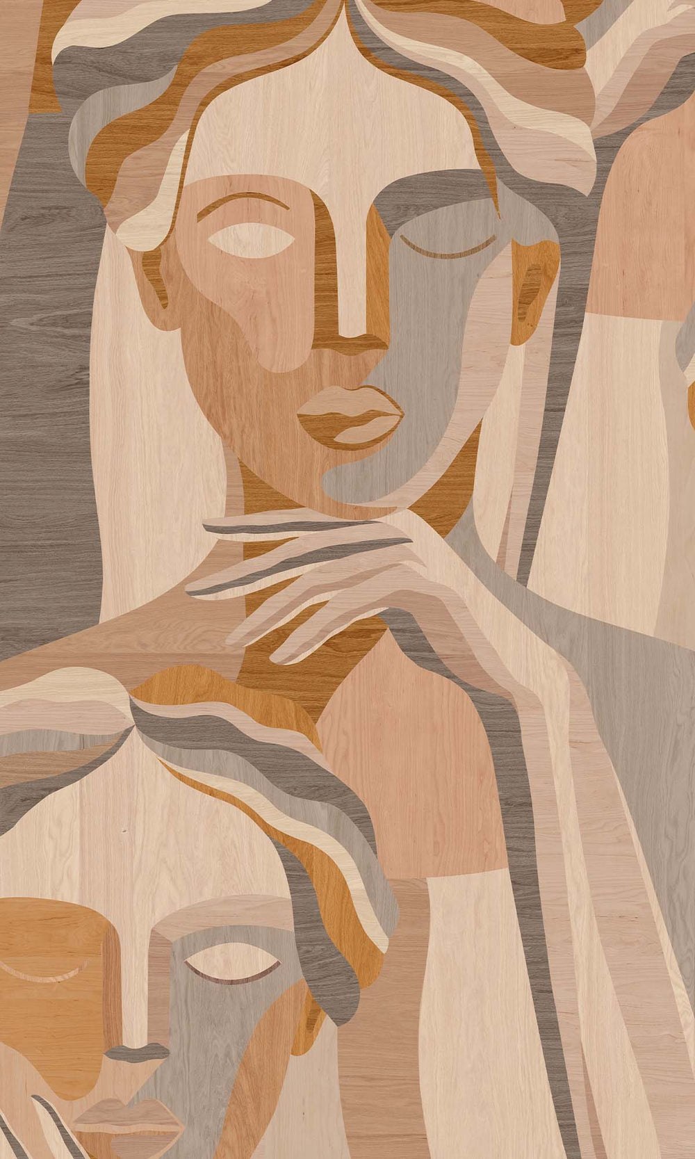 Terra  Modern Marquetry Residential Mural RM9119