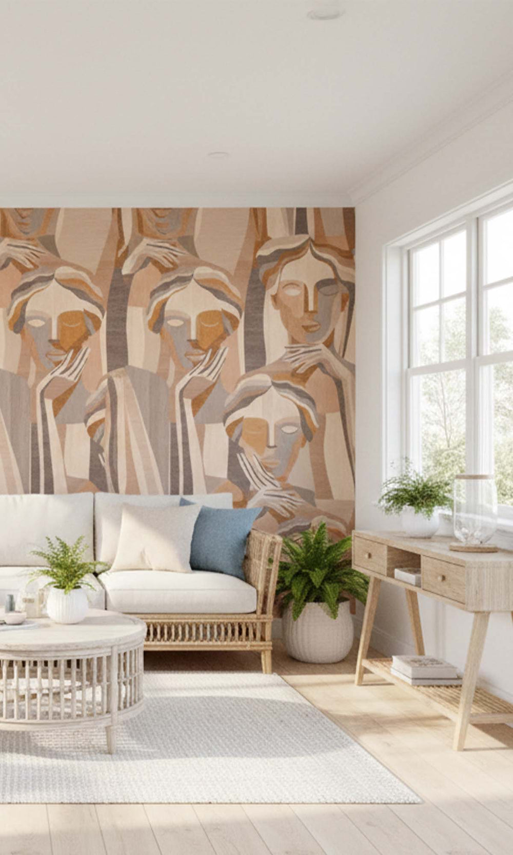 Terra  Modern Marquetry Residential Mural RM9119