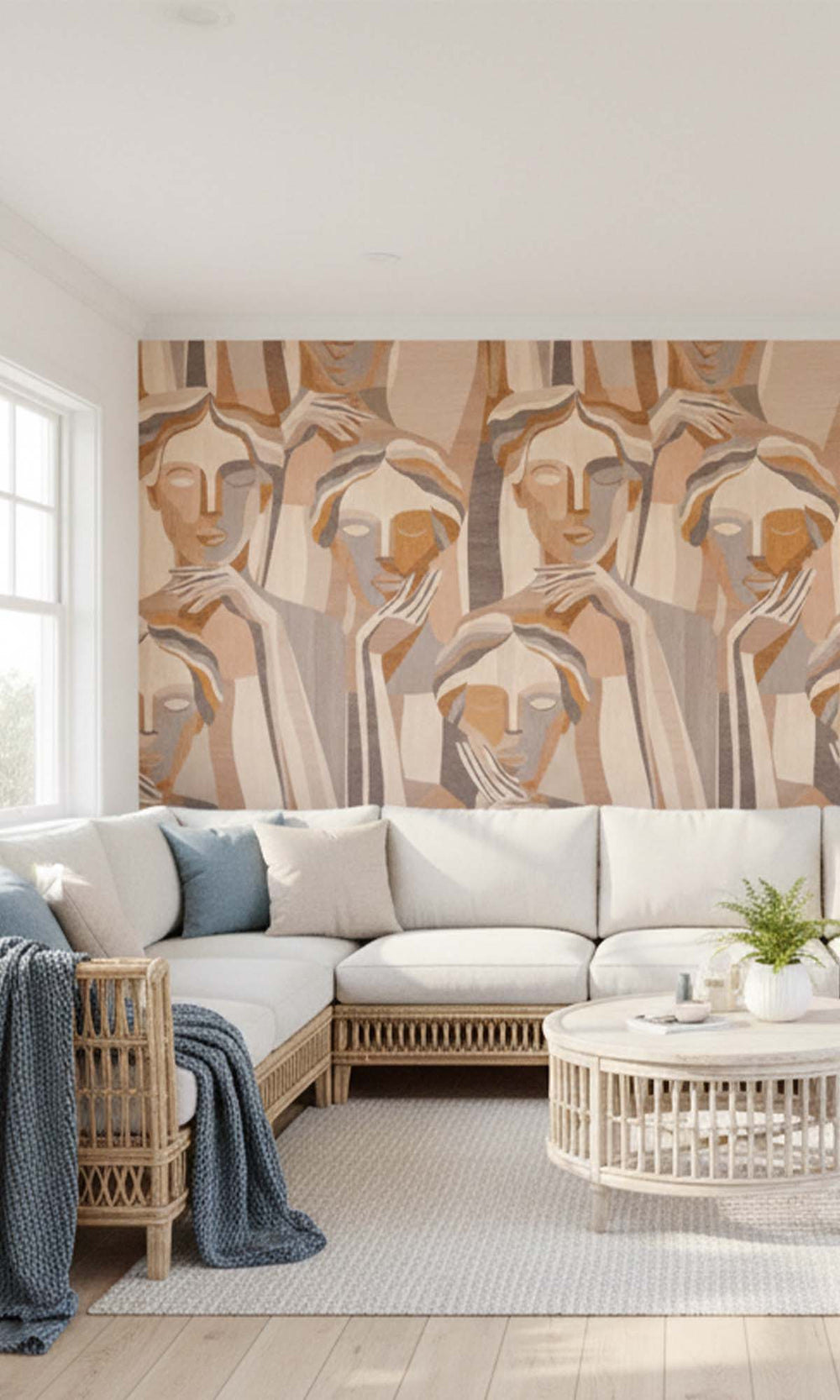 Terra  Modern Marquetry Residential Mural RM9119
