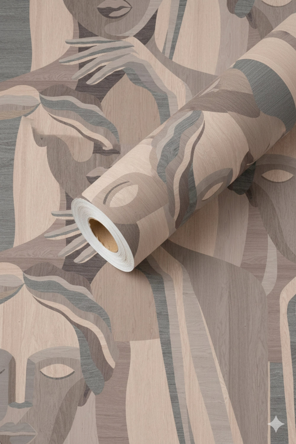 Platinum Granite Modern Marquetry Residential Mural RM9121