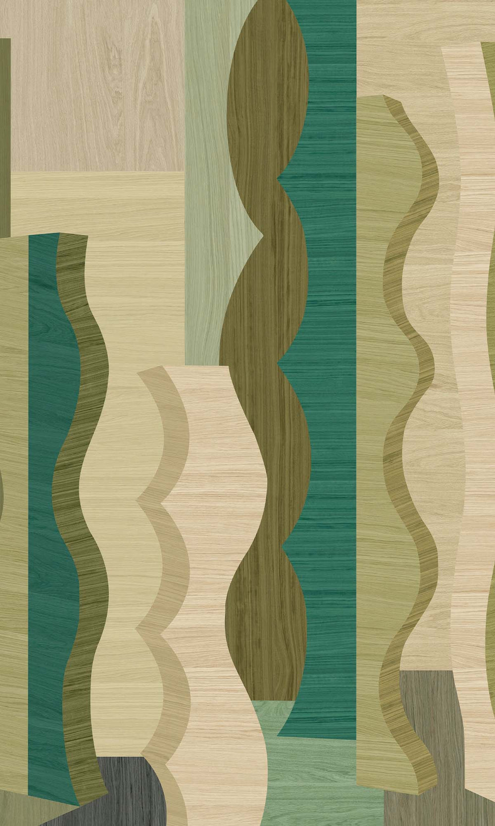 Nile Abstract Wood Grain Residential Mural RM9122