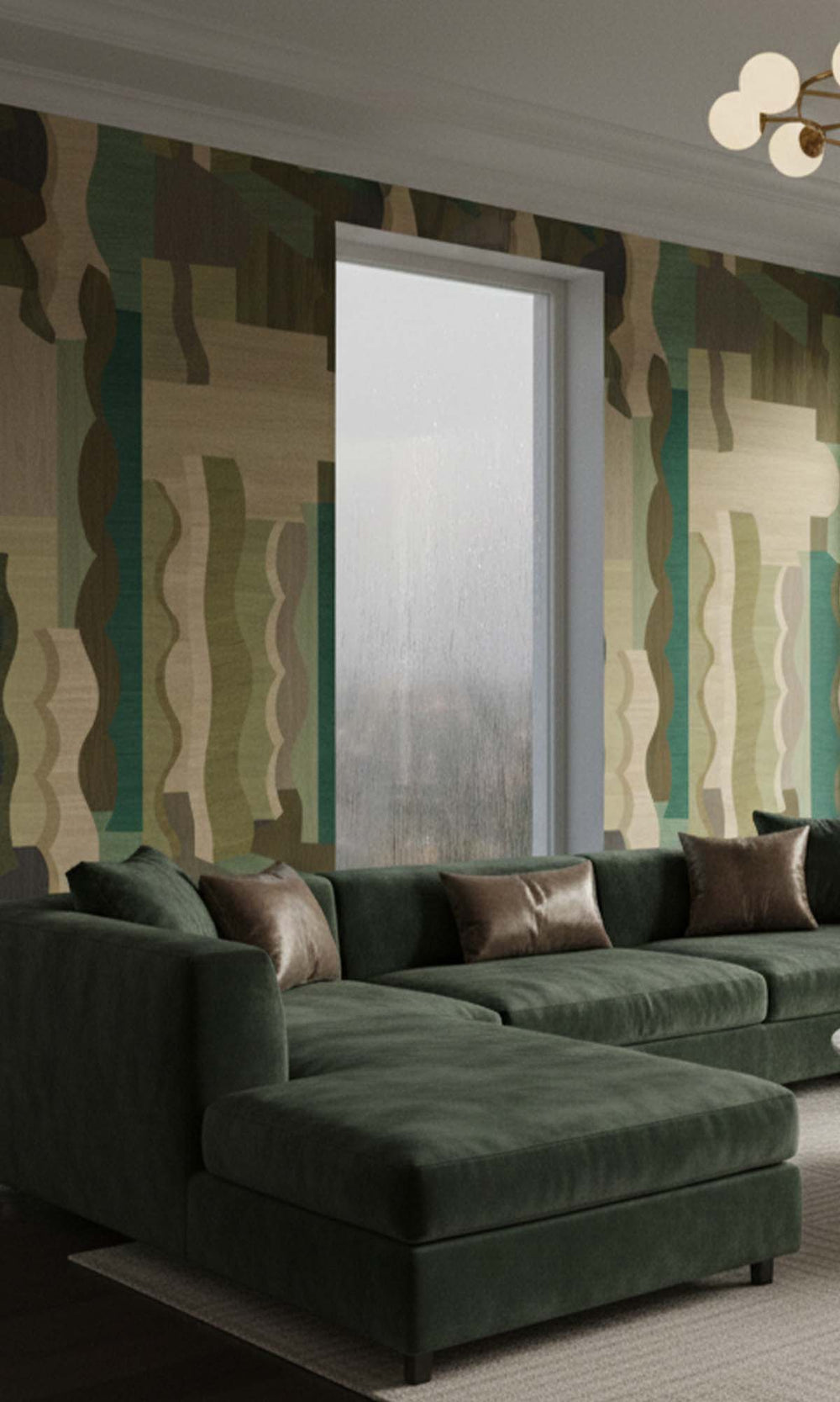 Nile Abstract Wood Grain Residential Mural RM9122