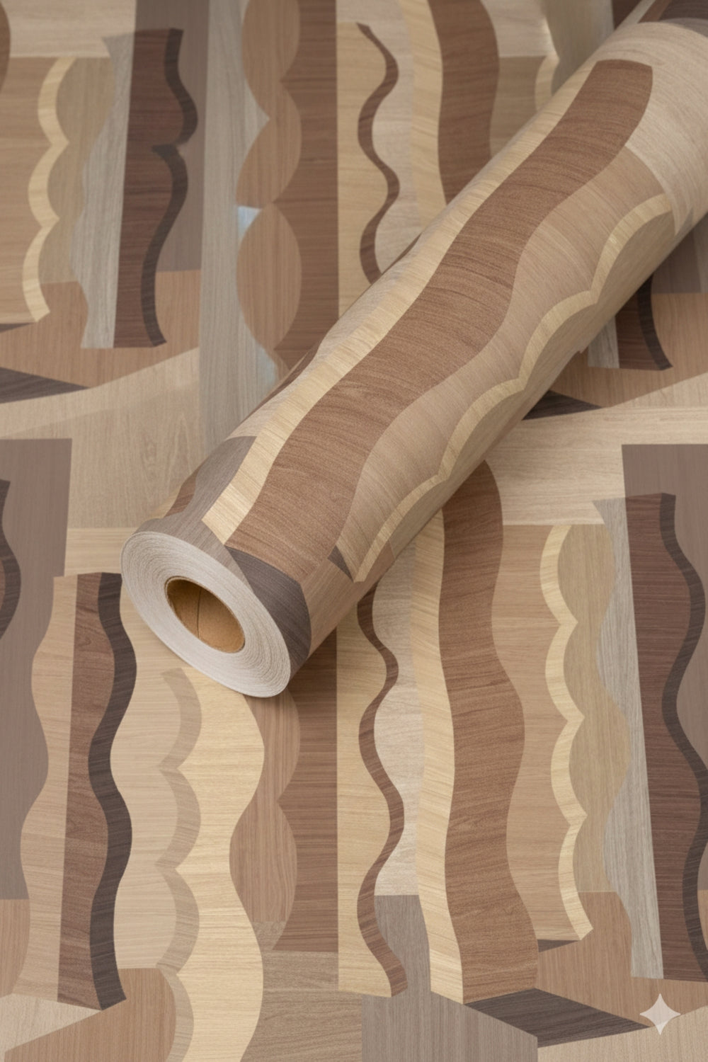 Linnen  Abstract Wood Grain Residential Mural RM9124