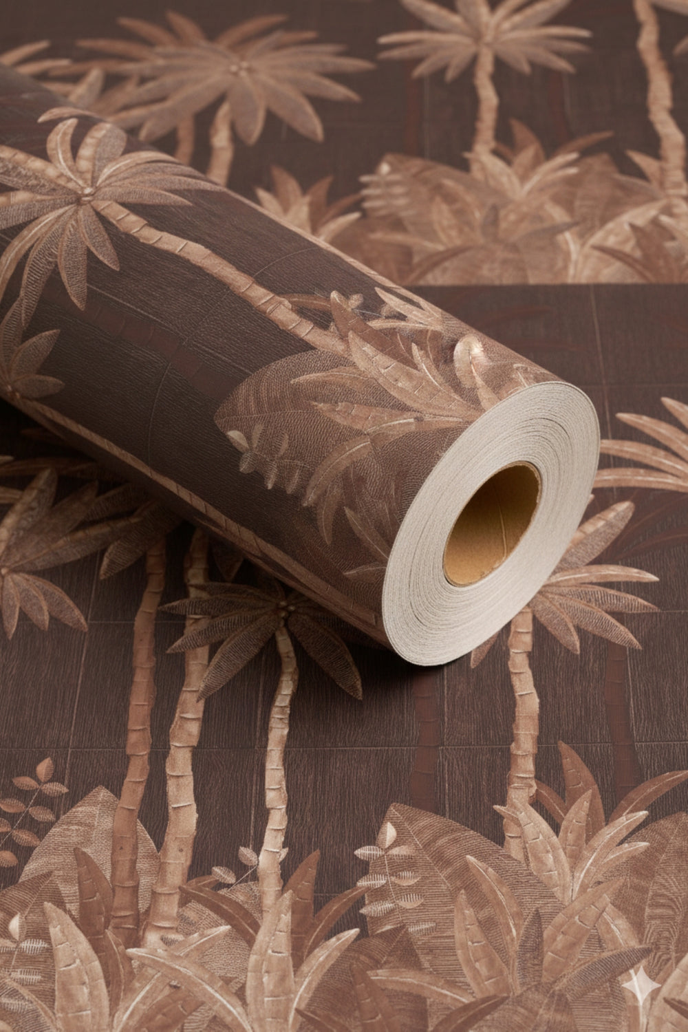 Scorched Terra  Tropical Palm Leaf Residential Mural RM9126