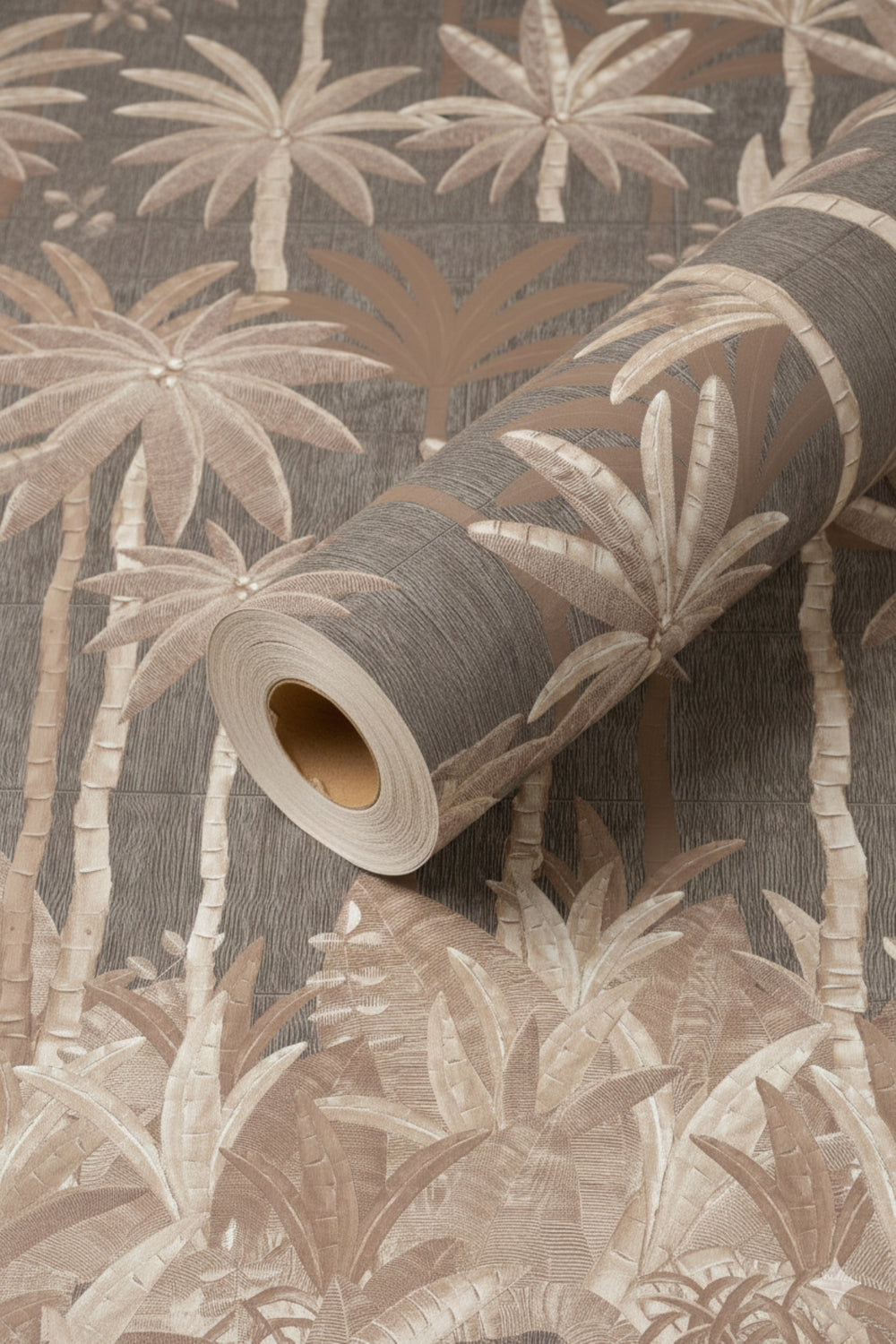 Eggshell Tropical Palm Leaf Residential Mural RM9127