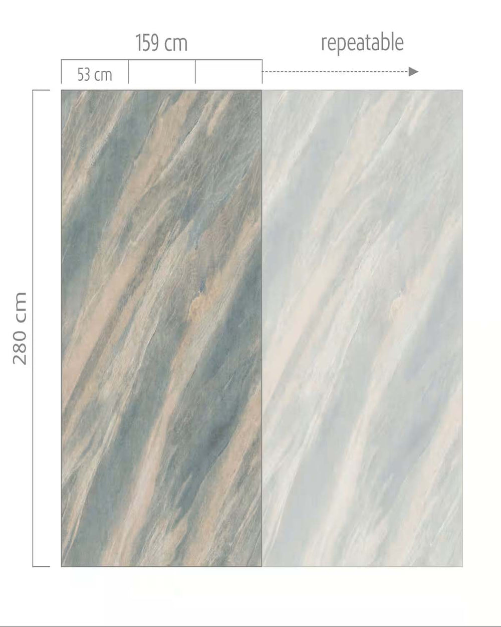 Tranquility Natural Stone Effect Residential Mural RM9130