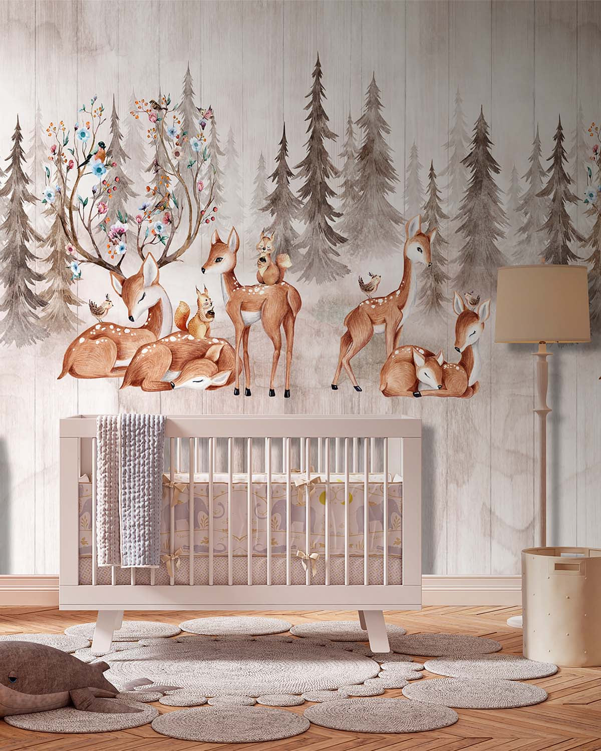 Desert Dune Boho Forest Nursery Residential Mural RM9164