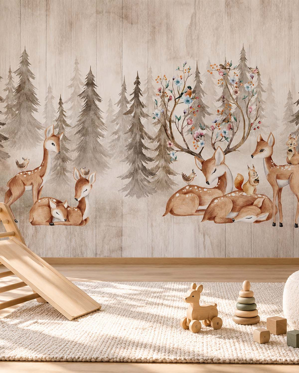 Desert Dune Boho Forest Nursery Residential Mural RM9164
