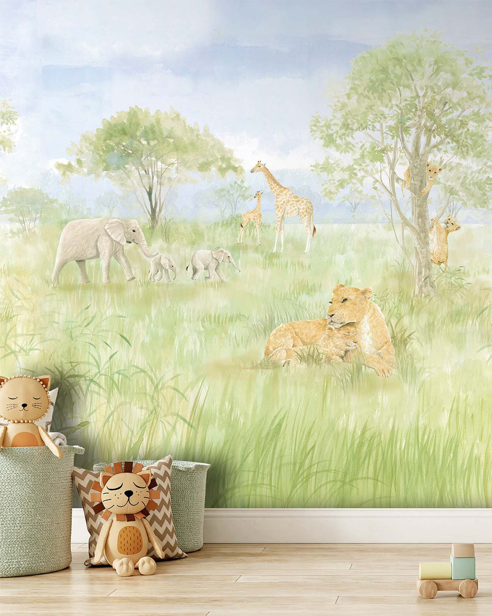 Fragile Fern Gentle Safari Landscape Residential Mural RM9183