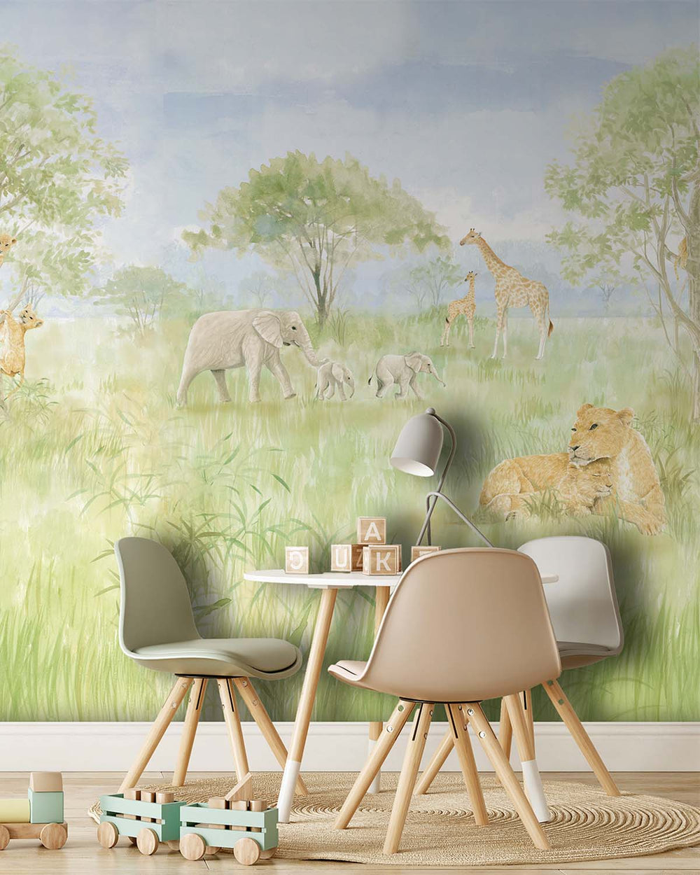 Fragile Fern Gentle Safari Landscape Residential Mural RM9183