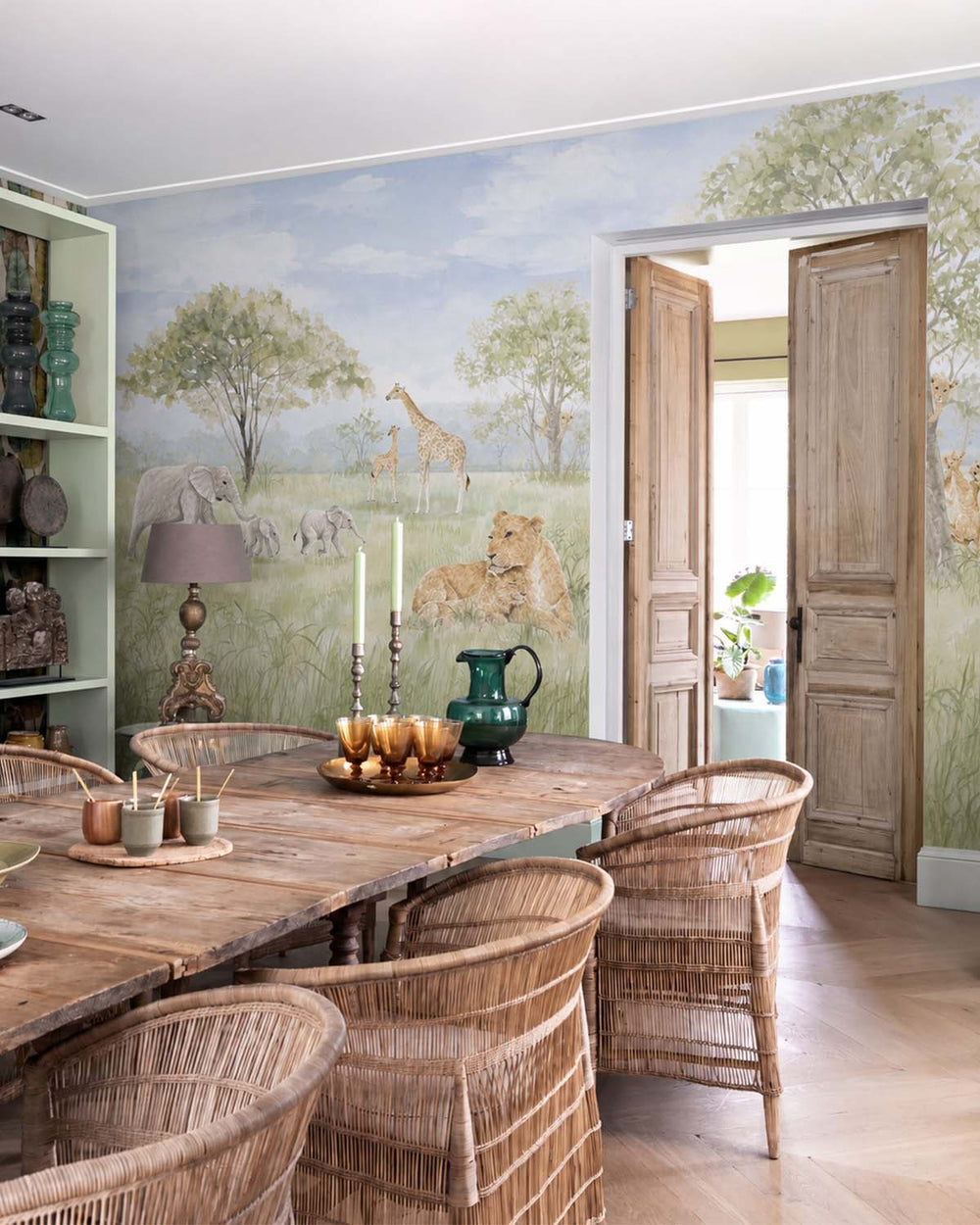 Fragile Fern Gentle Safari Landscape Residential Mural RM9183