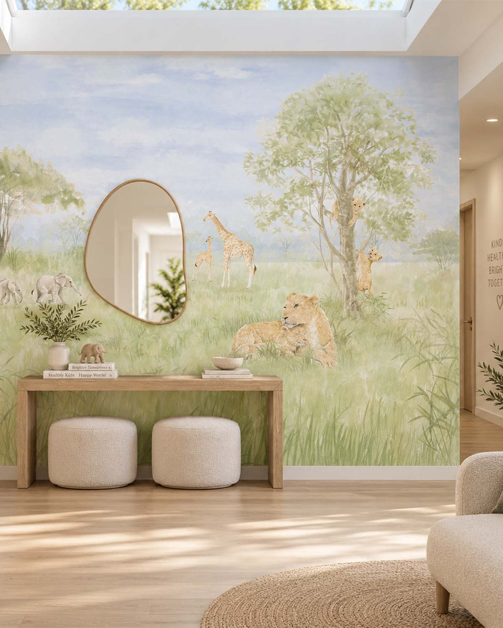 Fragile Fern Gentle Safari Landscape Residential Mural RM9183