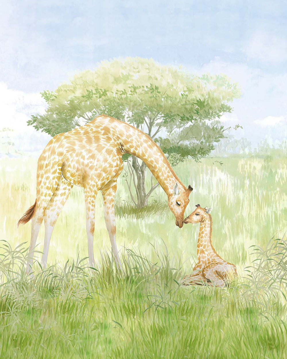 Savoy Green Gentle Giants Safari Residential Mural RM9185