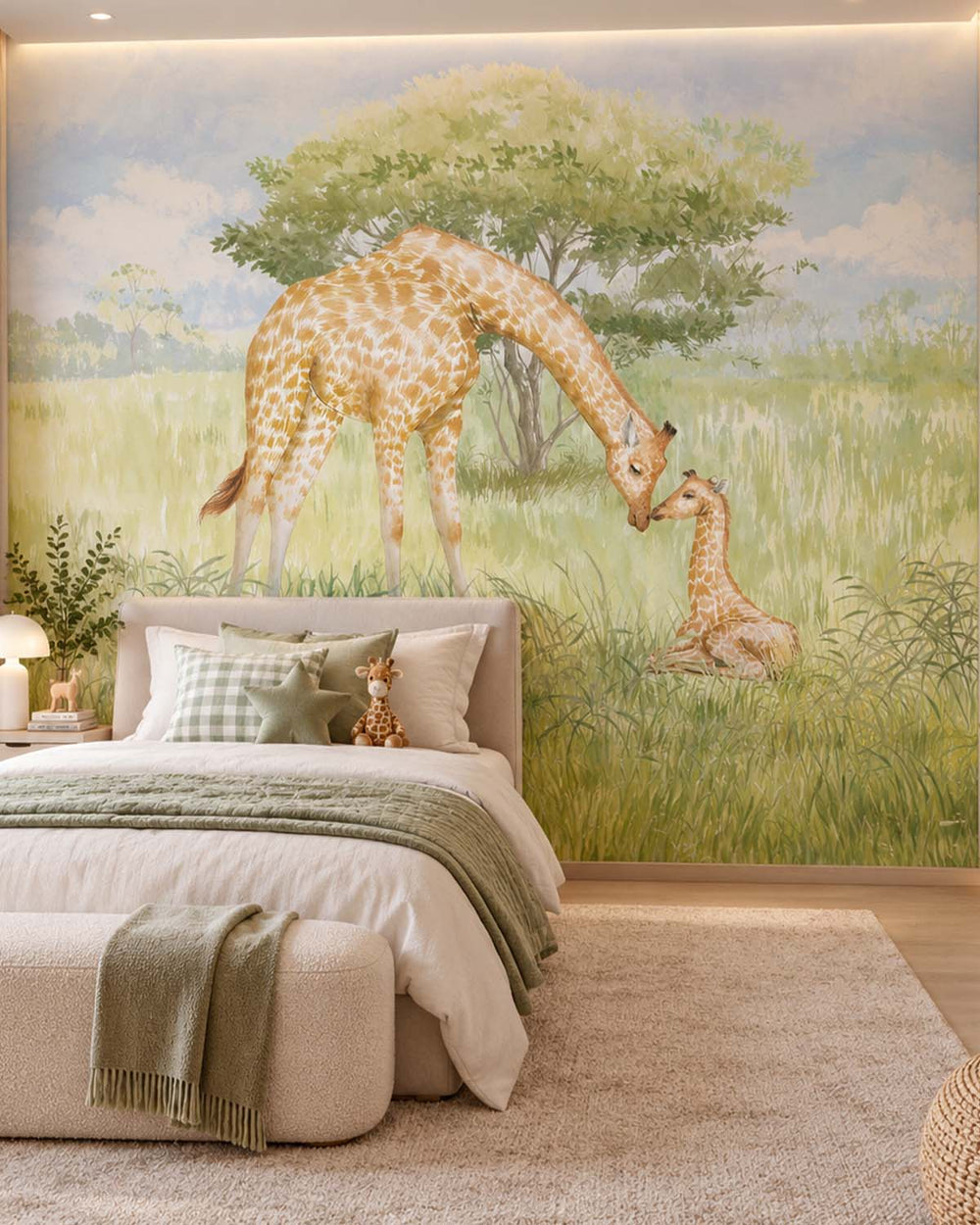 Savoy Green Gentle Giants Safari Residential Mural RM9185