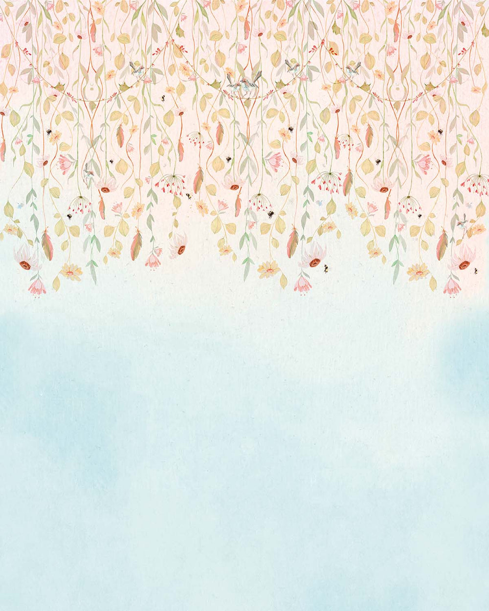 Jet d'Eau Pastel Blossom Canopy Residential Mural RM9192