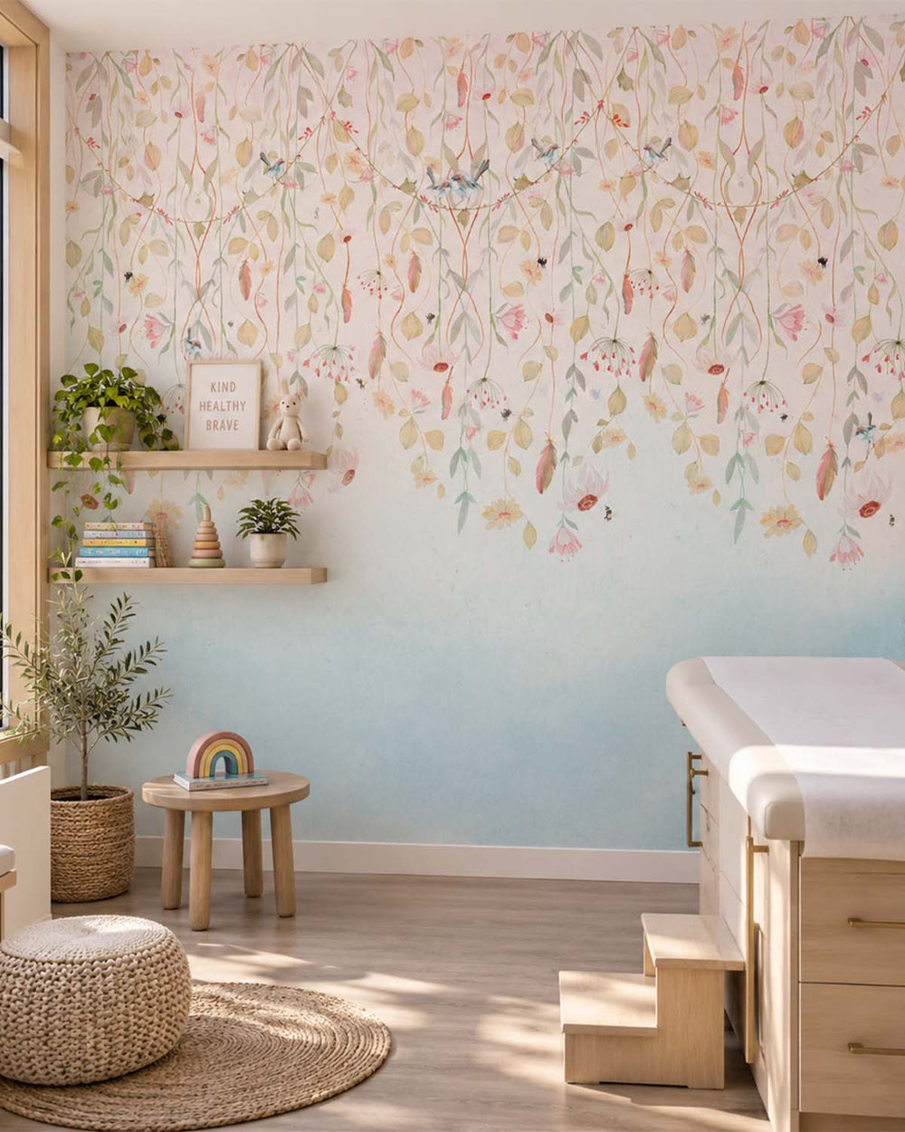 Jet d'Eau Pastel Blossom Canopy Residential Mural RM9192