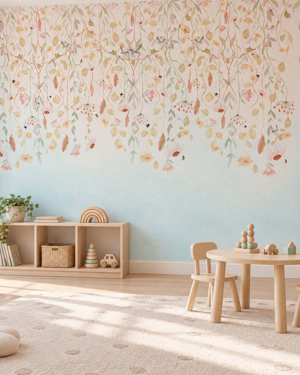 Jet d'Eau Pastel Blossom Canopy Residential Mural RM9192