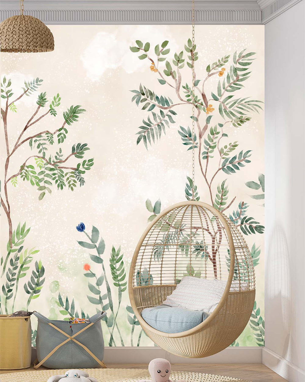Antilles Garden Serene Woodland Canopy Residential Mural RM9198