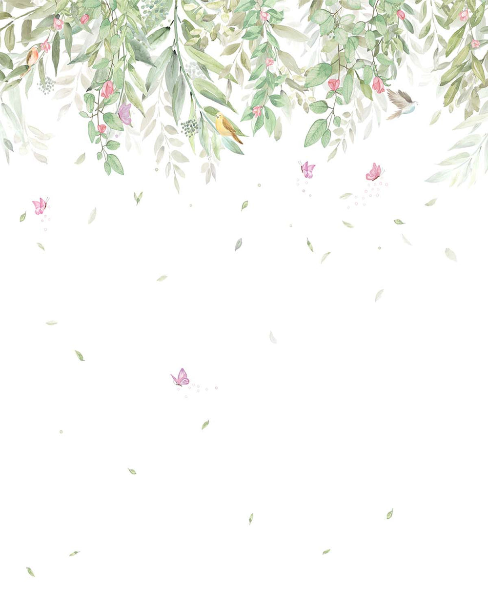 Nymph Green Enchanted Forest Canopy Residential Mural RM9201