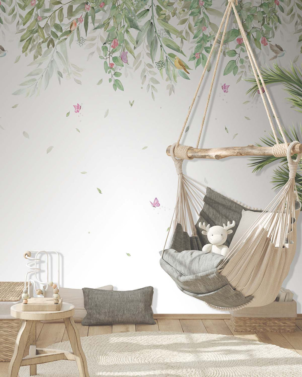 Nymph Green Enchanted Forest Canopy Residential Mural RM9201