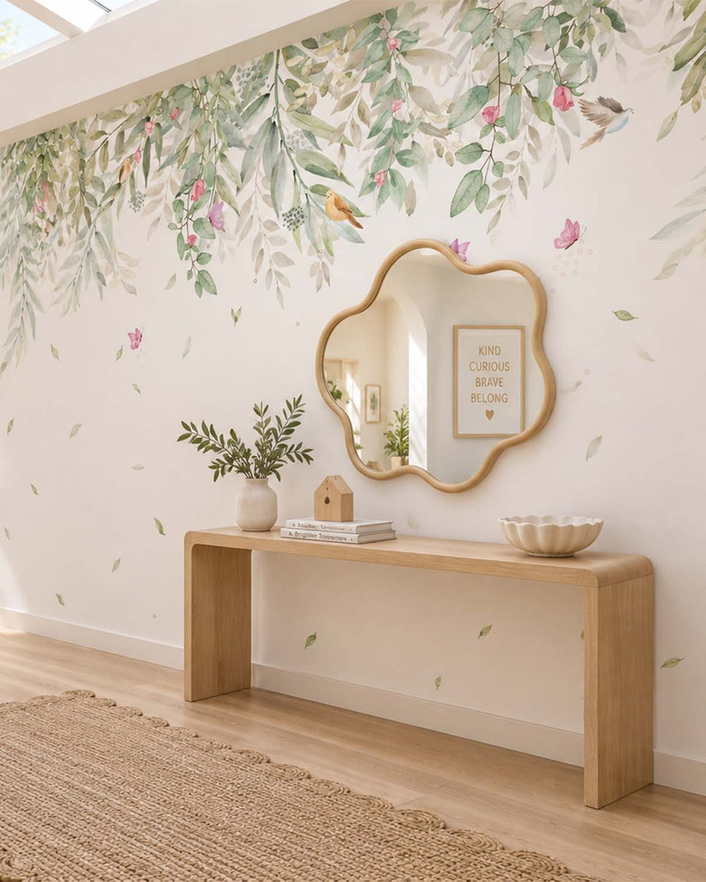 Nymph Green Enchanted Forest Canopy Residential Mural RM9201