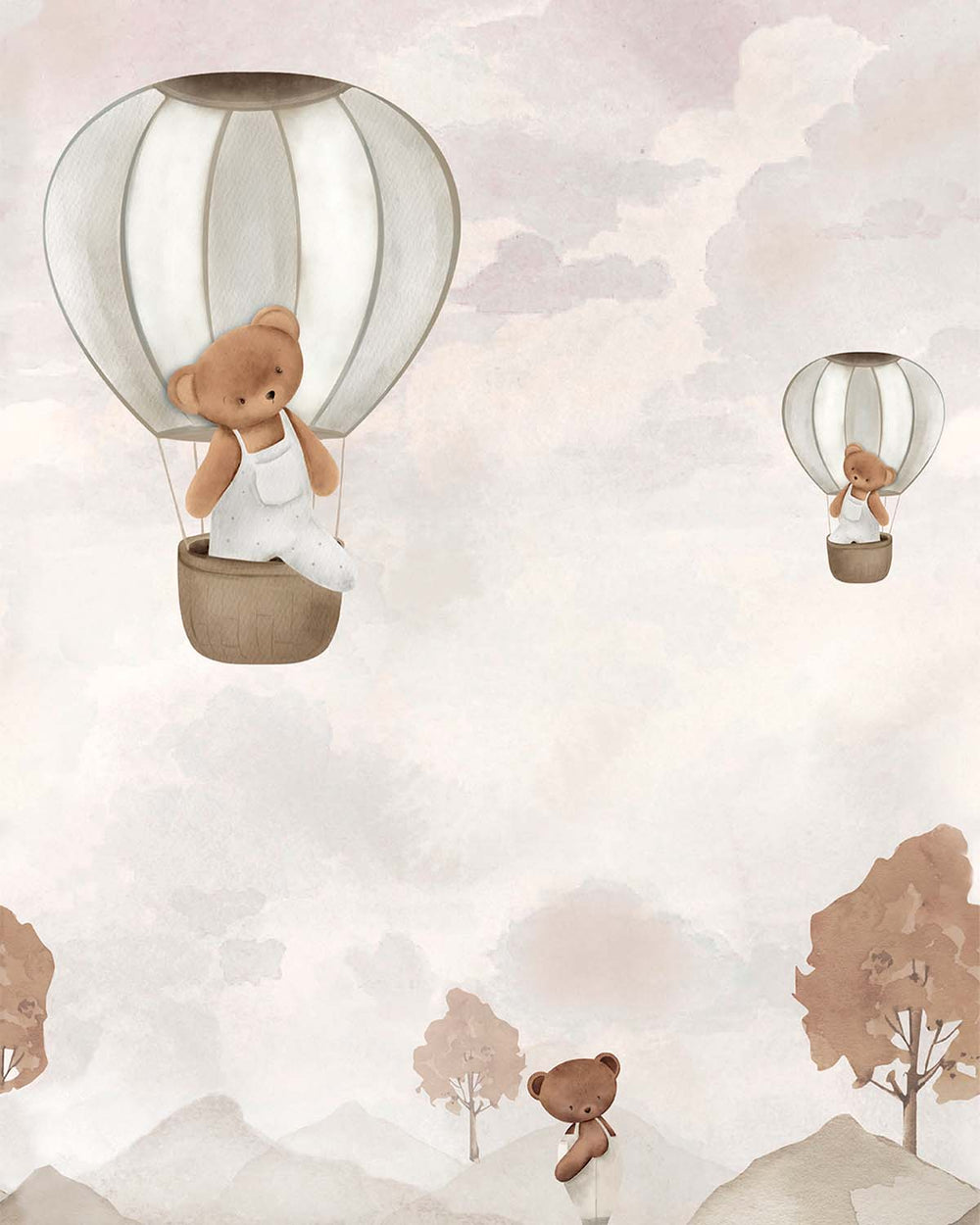 Sauvignon Dreamy Bears in the Sky Residential Mural RM9203