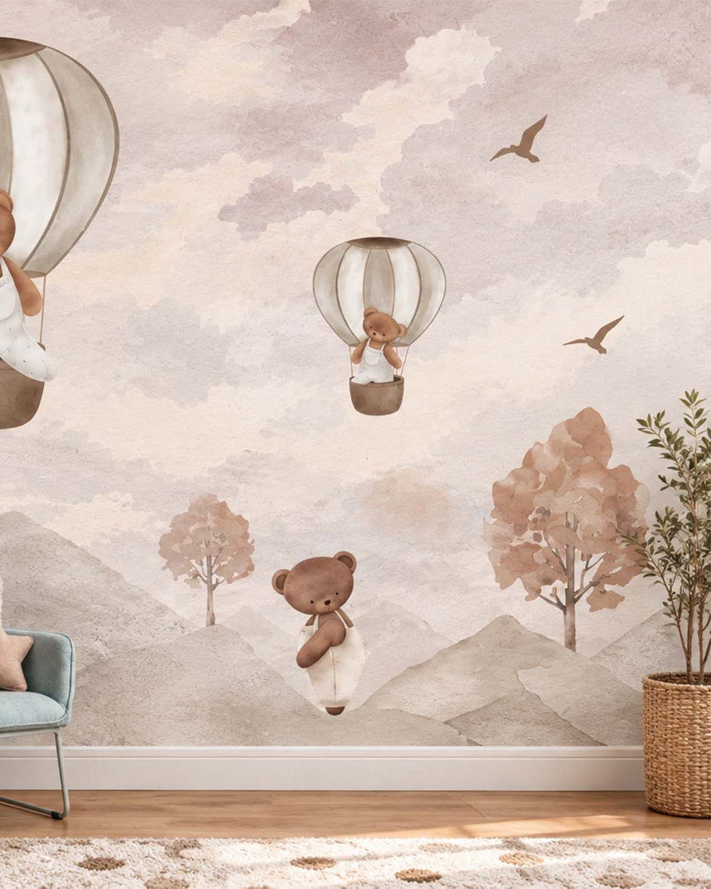 Sauvignon Dreamy Bears in the Sky Residential Mural RM9203