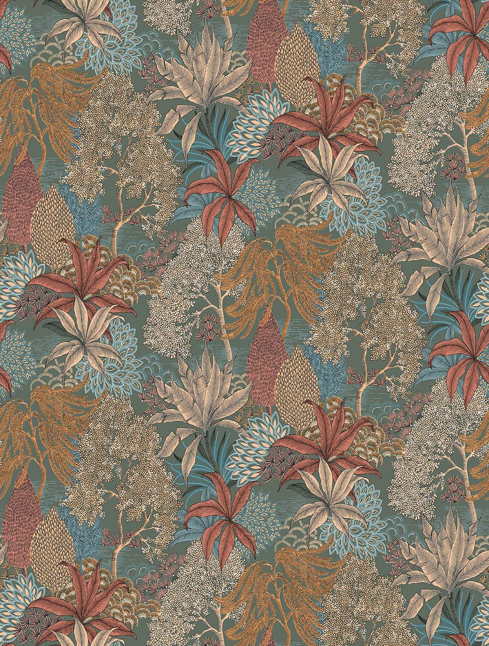 Windrock Vintage Illustrated Foliage Residential Mural RM9210