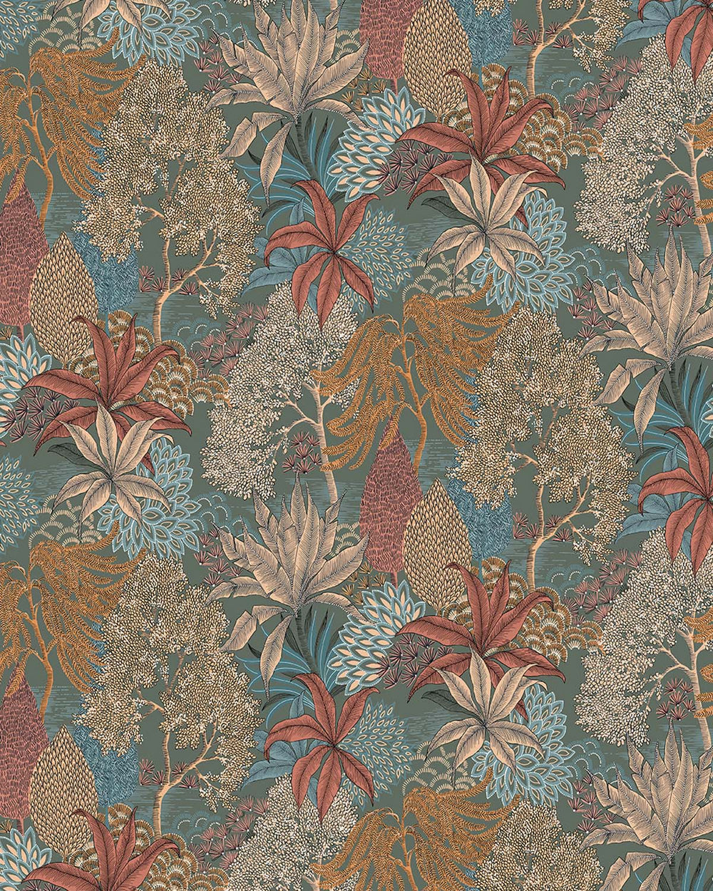 Windrock Vintage Illustrated Foliage Residential Mural RM9210