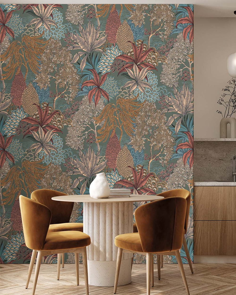 Windrock Vintage Illustrated Foliage Residential Mural RM9210