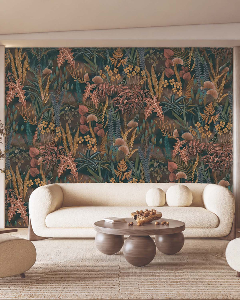 Pine Grove Moody Botanical Fern Residential Mural RM9212