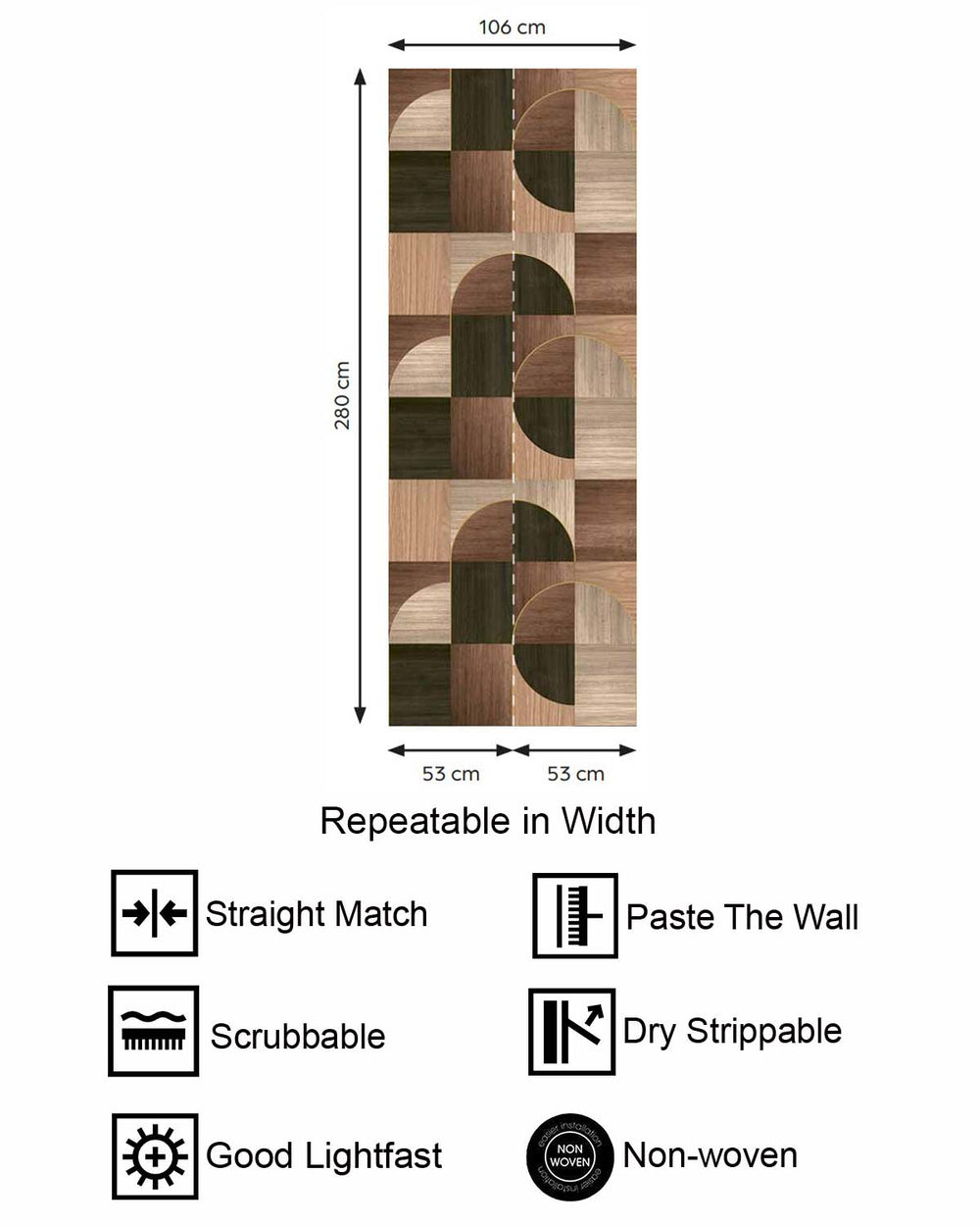 Aircraft Green Geometric Wood Inlay  Residential Mural RM9224