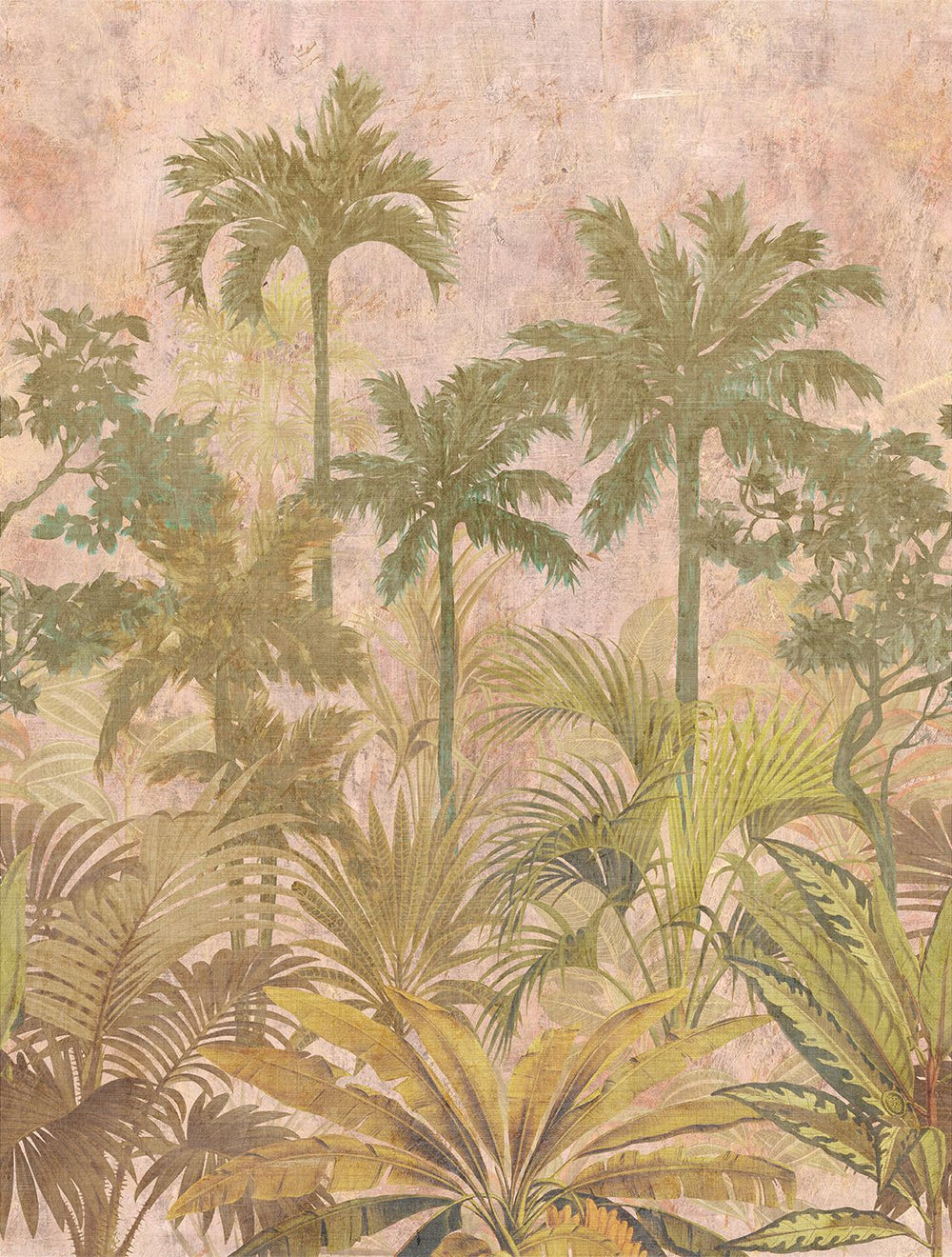 Just Rosey Vintage Tropical Jungle Residential Mural RM9257