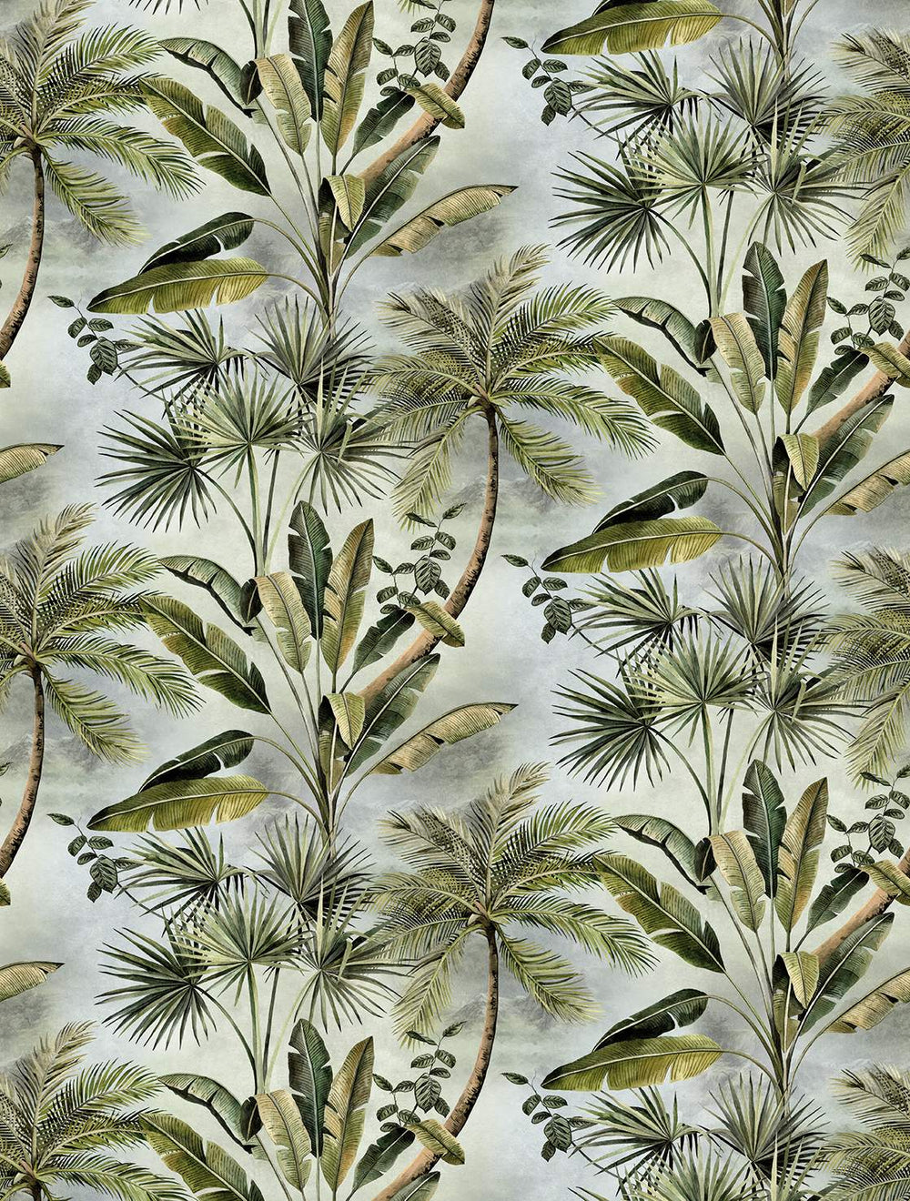 Gordons Green Tropical Palm Tree & Banana Leaf  Residential Mural RM9261