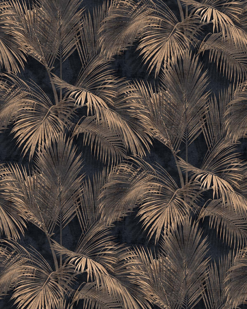 Black Grey Twilight Palm Luxe Wallpaper Panels RM9268