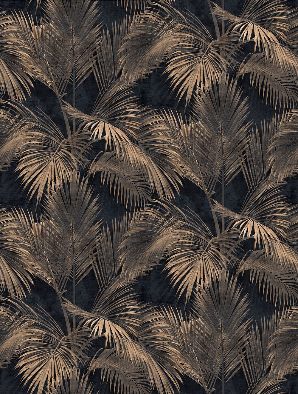 Black Grey Twilight Palm Luxe Wallpaper Panels RM9268