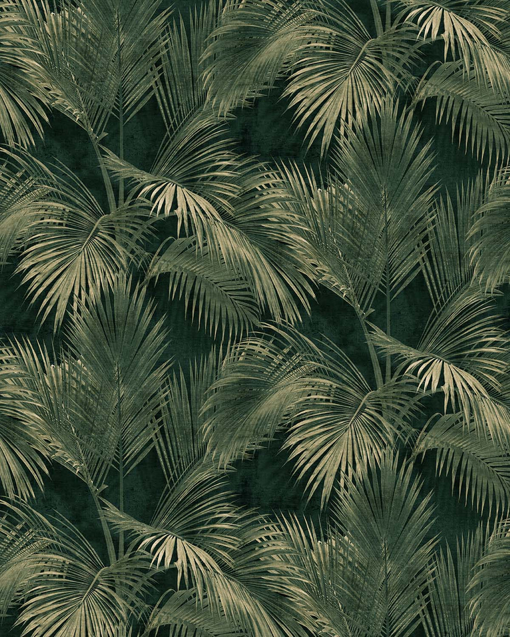 Cardin Green Twilight Palm Luxe Residential Mural RM9269