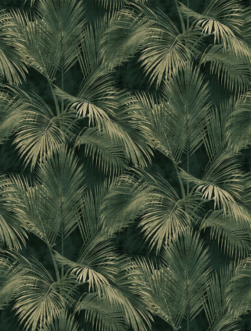Cardin Green Twilight Palm Luxe Residential Mural RM9269